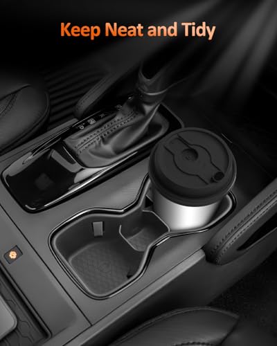 Image of CDEFG for 2022-2025 2026 Nissan Frontier Center Console Cup Holder Organizer Insert TPE Accessories- Fits Frontier