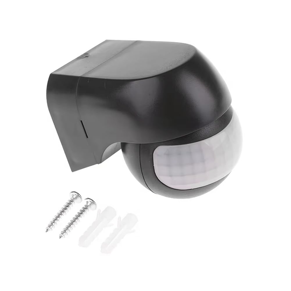 Jnchdghwa Black Pir Detectors Outdoor Infrared Long Motion Ac100v- 240V Wall Switch Pir Detectors