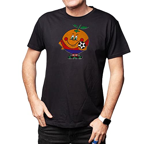 Desconocido Camiseta Naranjito Adulto/niño EGB ochenteras 80´s Retro (M, Negro)
