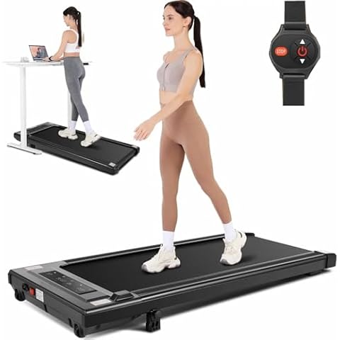 FUNMILY Walking Pad Treadmill with Incline and Handle Bar Adjustable, Foldable Treadmill for Home Office, Folding Walking Pad Treadmill 300 LBS Capacity, Remote Control, LED Screen with Progress Bar Cover