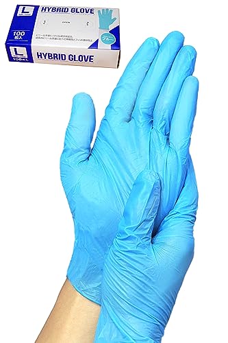 ���� �n�C�u���b�h�O���[�u �j�g���� + PVC��� L�T�C�Y 100���� �p�E�_�[�t���[ �u���[