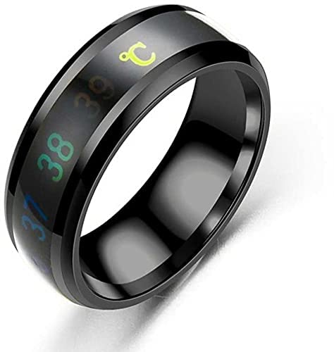 Stainless Steel Temperature Sensor Ring - Thumb Ring for Men Boys Women Girls-image-17