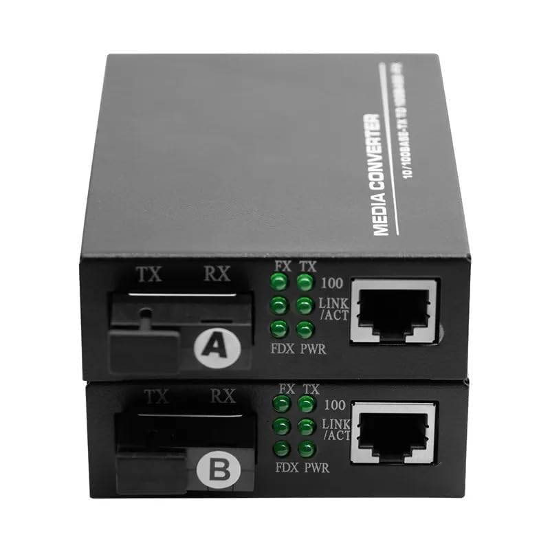 WiredCom® Fast Ethernet to Fiber Media Converter 10/100 Mbps RJ 45 Port To 100Base-FX Single-Mode Fiber SMSF up to 20 Kms (B0CYT6CT2B) Amazon Price History, Amazon Price Tracker