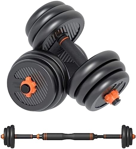 JFGCTYHXY Mancuernas,Mancuernas, Juego de Mancuernas Desmontables for Mujer y Hombre, Barra Fitness for casa, Equipo Gimnasio for Bajar Peso(10kg(5kg*2))