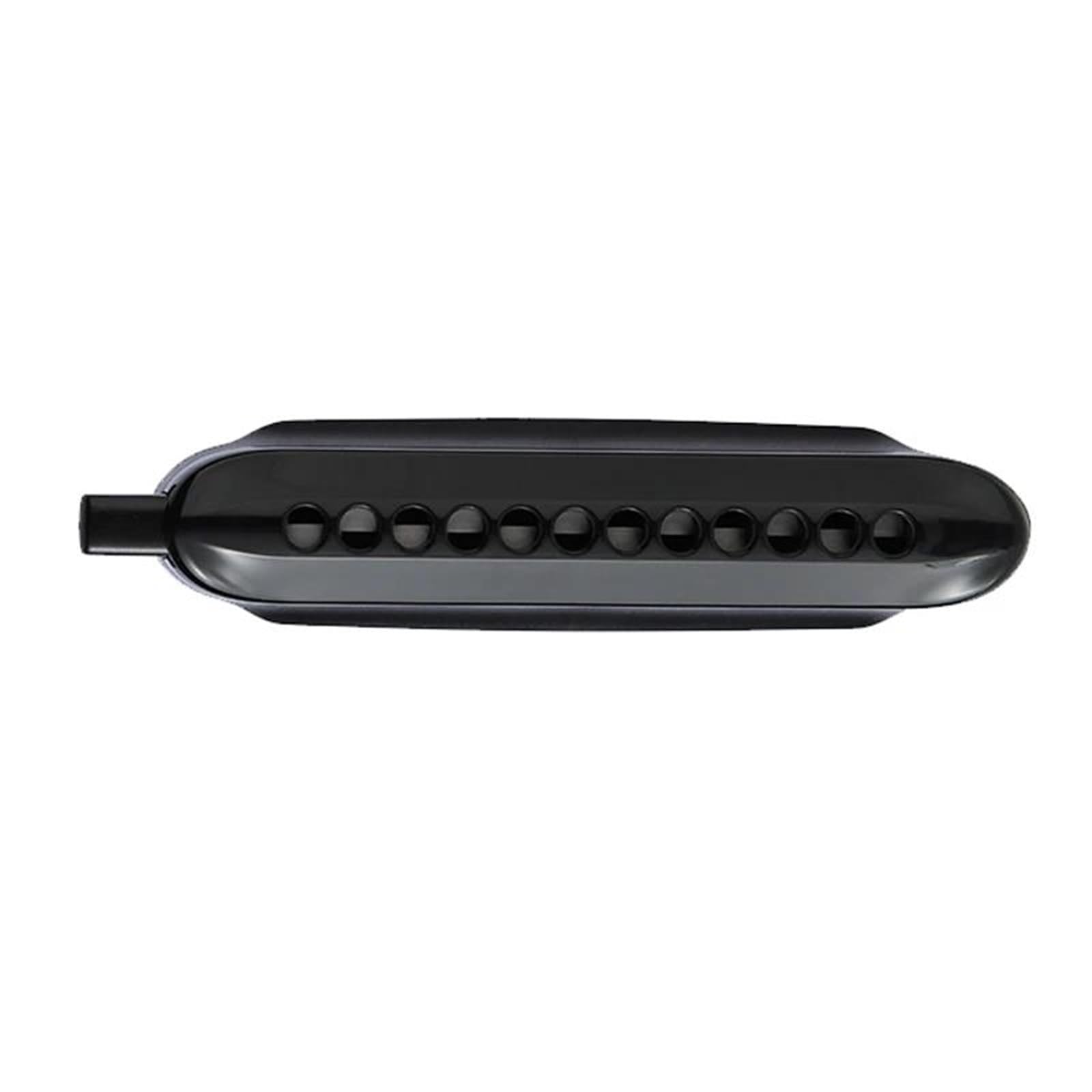 Armonica Cromatica 12 Fori Arpa ABS Pettine Piastra Di Copertura Organetto A Bocca Ance In Ottone Strumenti Musicali Professionali armonica a bocca professionale (Color : Black)