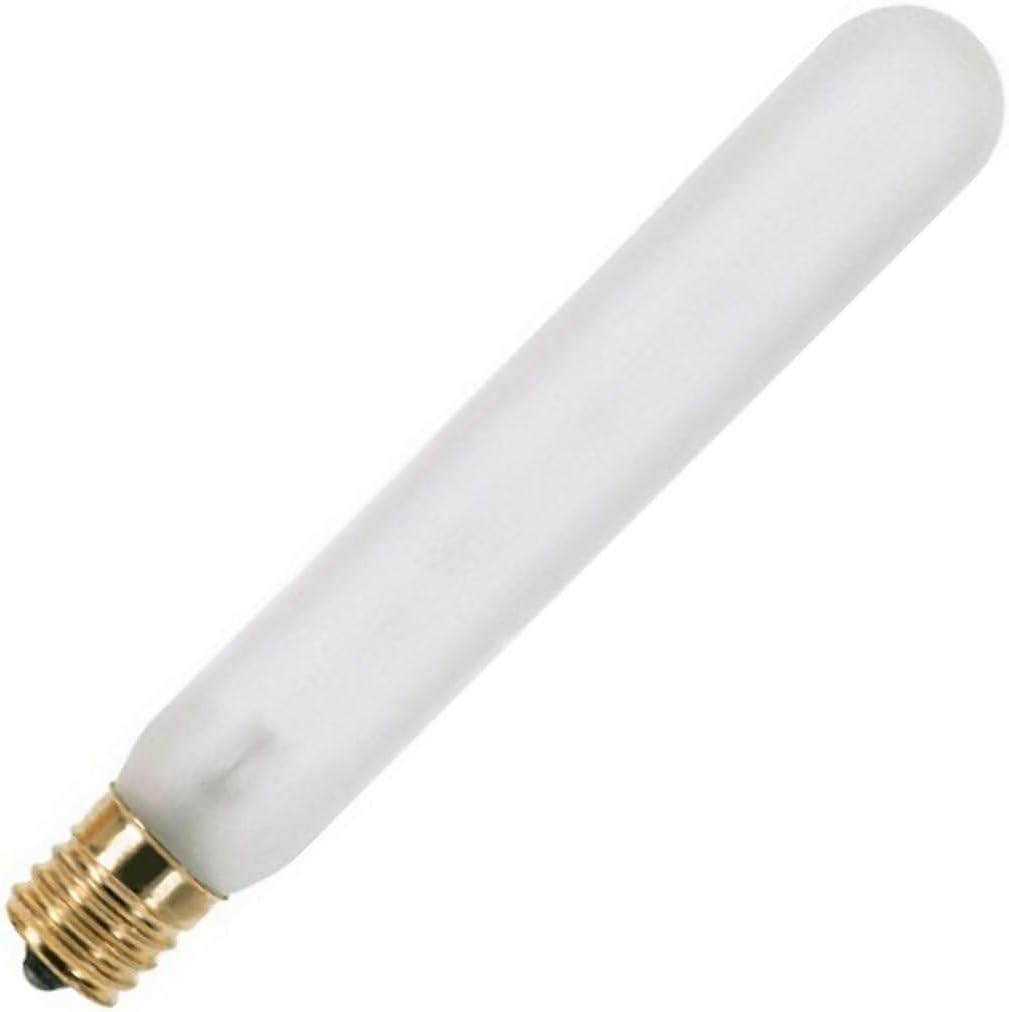 Satco S3223 130V Intermediate Base 25-Watt T6.5 Light Bulb, Frosted
