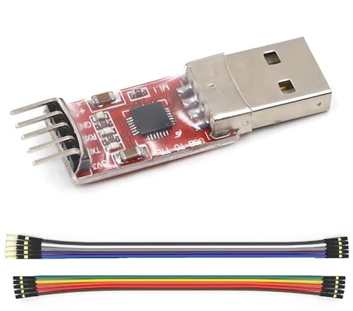 WWZMDiB Mini USB 2.0 to TTL Converter Serial Adapter 3.3V 5V Compatible with CP2102 Chip UART Programming
