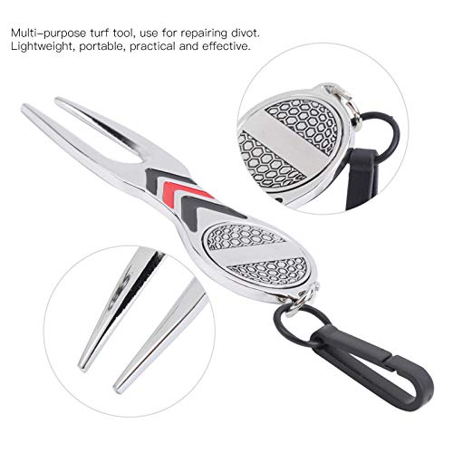 Fishawk Ferramenta de reparo Divot, ferramenta de reparo de divotas de liga de alumínio leve e longa