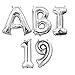 Produktbild ABI 19 - XXL Folienballons Abiball Abifeier Abitur 19 Helium Ballons Buchstaben Zahlen