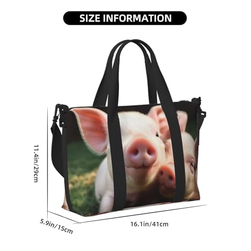 Travel Duffel Bag for Men Gym Bag, Cute Animal Luggage Bag with Shoulder Strap, Large Gym Tote Bag for Women, Weekender Overnight Bag, Foldable Carry on Bag for Airplane3