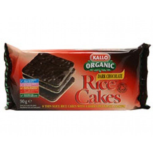 (12 Pack) Kallo Rice Cakes Dark Chocolate 90g 12