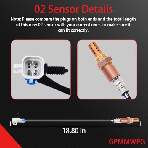 Sensor de Oxígeno Automotriz Compatible con Chevy y GMC miniatura 3