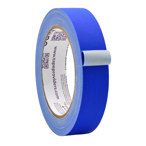 Image of WOD GTC12 Gaffer Tape, Dark Blue Low Gloss Finish Film, 1 inch x 60 ft. (Pack of 48) Residue Free, Non Reflective Cloth Fabric, Secure Cords, Water Resistant, Photography, Filming Backdrop