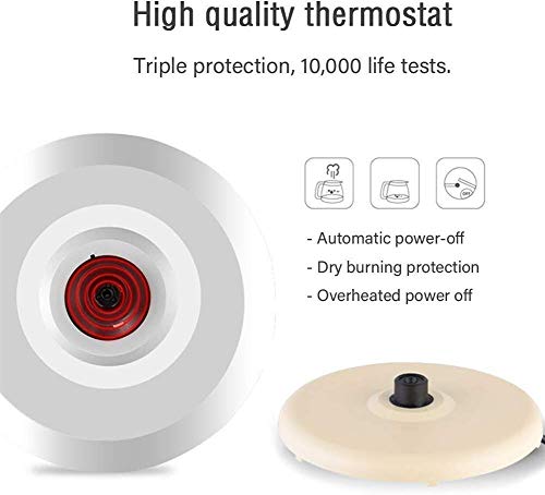 Hervidor eléctrico inalámbrico 1.8L 1850W rápido miniatura 3