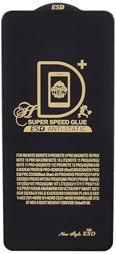 Image of HD Tempered Glass Screen Protector Compatible For Mi 10 Lite, Mi 11i With Edge To Edge Coverage And Easy Installation Kit