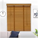 ▼Material de alta calidad: las persianas de madera están hechas 100 % de tilo, riel alto de aleación de aluminio, listones ajustables de 50 mm/2 pulgadas y tiras de conexión ensanchadas, en general resistentes y duraderas, hermosas y prácticas, la superficie está tratada con un revestimiento impermeable, con un paño húmedo Fácil de quitar el polvo con un trapo, fácil de limpiar y cuidar.