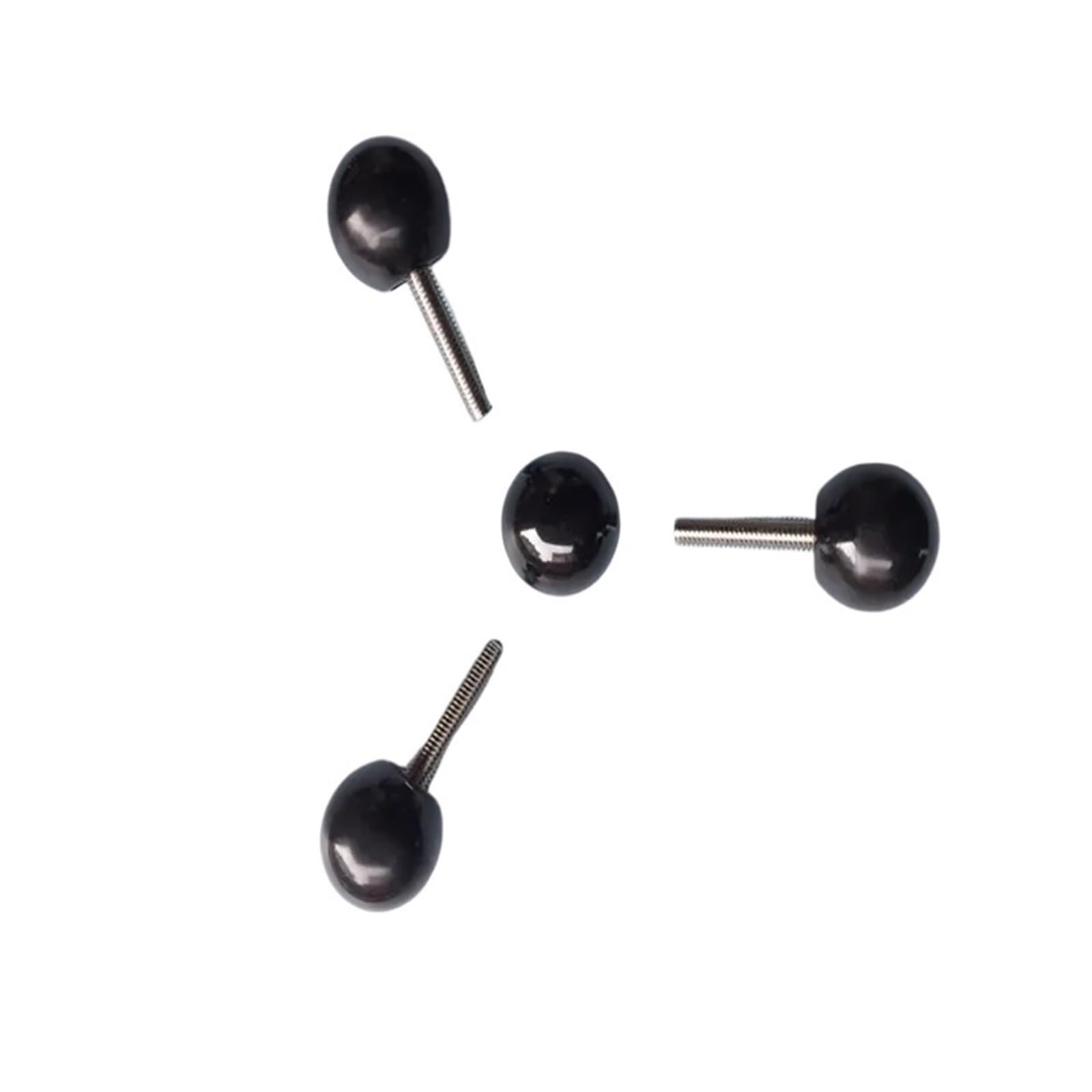 M6x (długość 10-50 mm) plastikowe kulki ze stali nierdzewnej z uchwytem kulkowym bakelit okrągłe śruby ręczne małe pokrętło czarne (M6 x 20 mm (2 szt.)