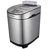 TODO Stainless Steel Bread Maker 13 Programs Menu 550W Power Fruit Nut Dispenser Keep Warm Function