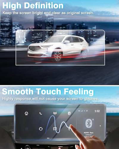 Karltys [Upgrade] 2 Pack Acura MDX 2022-2026 12.3 Inch Screen Protector [No Glare & Fingerprint for Touchscreen Tempered Glass Navigation Screen Protector for MDX