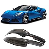 Sekhyna Car Tail Lights Lamp Cover Compatible with Lotus Emira V6 GT GT4 I4 2021-2024,Smoked Black Tail Light Shell Trim Cover Kits,Rear Lamp Shade Brake Indicator Light Trim Accessories 2PCS