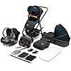 LIONELO Amber Combi kinderwagen set 3-in-1 voor kinderen vanaf de geboorte tot 22 kg Reiswieg, autostoel en wandelwagen…