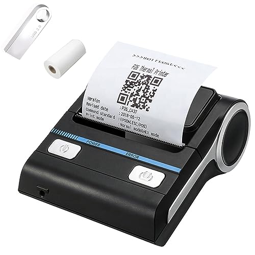 IS NOT compatible with iphone/ipad/MAC,80mm bluetooth portable thermal receipt printer,only compatible with android/Windows,3 inch Ticket wireless android bill invoice printer for small business -  GZGYNADAST
