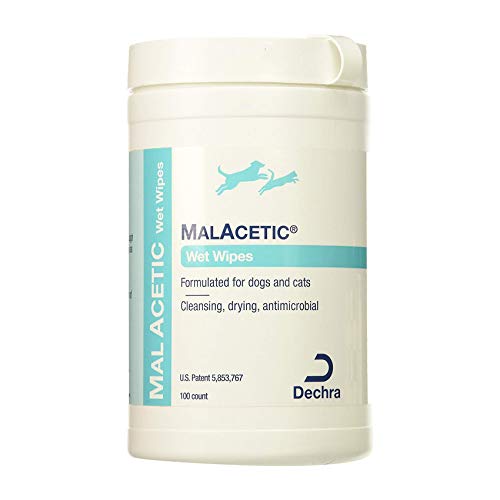 Dechra MalAcetic Wet Wipes for Dogs & Cats (100ct)