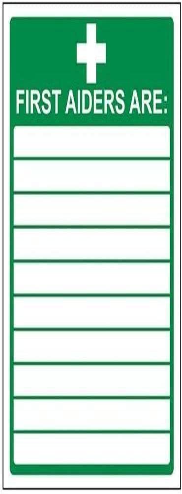 Cartello Primo Soccorso Vsafety 31008 AN-R - 150x200 Mm, Plastica Rigida Verde, Conforme EN ISO 7010