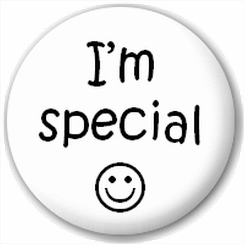 (D Pin) 25mm Lapel Pin Button Badge: I'm Special by Button Badges