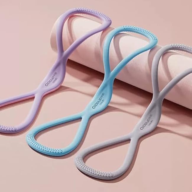 Resistance Bands, Figure 8 Exercise Bands for Women Men, Resistance Band for Working Out, Yoga Gym Fitness Pulling Rope with Handles, Safe, Ease of Use