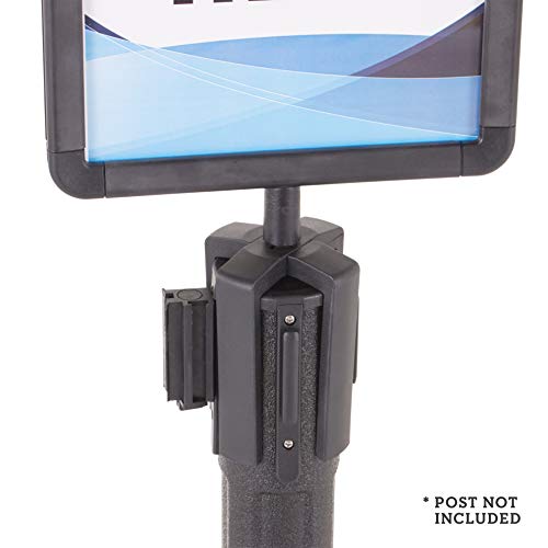 Us Weight - U2513 Plastic Stanchion Sign Holder With Plexiglass Covers For Usw Chainboss And Sentry Stanchions #TOP5