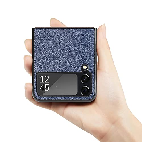 Étui bleu pour Samsung Z Flip 4 pour voyager léger avec sa carte bancaire