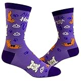 Women's Namaste Home With My Dog Socks Funny Introvert Yoga Pet Puppy Animal Lover Footwear
