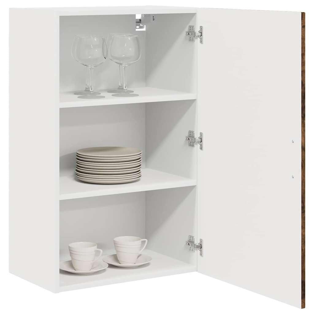 Küchenschrank Hängeschrank 50 x 31 x 80 cm, moderner Küchenschrank aus Holzwerkstoff in Geräucherte Eiche, geräumiger Wandschrank zur Küchenorganisation für mehr Stauraum