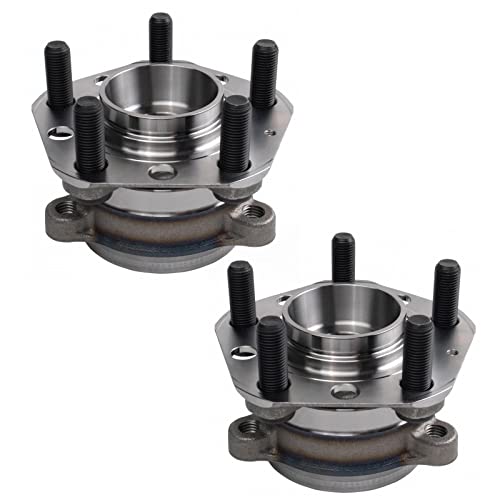 Image of TRQ Rear Left and Right Wheel Bearing and Hub Assembly Set 2 Piece