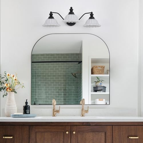 Image of XIEDUN Black 3 Light Vanity Light Modern Bathroom Vanity Light Fixture