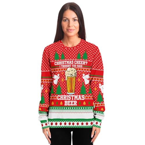 Christmas Beer Pint Sweatshirt, alternative view 1