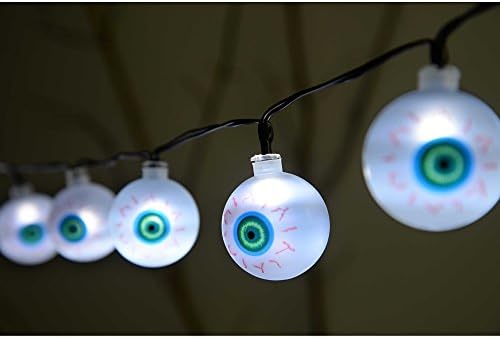 WeRHalloween Eyeball Shade Lights Halloween Decoration - 10-LED, White