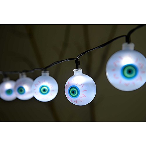 WeRHalloween Eyeball Shade Lights Halloween Decoration - 10-LED, White