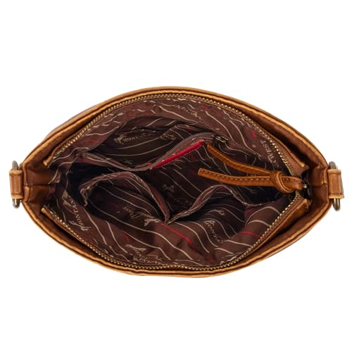 Image of Montana West Crossbody Bag for Women Multi Pocket Shoulder Medium Travel Purses Ultra Soft Washed Leather