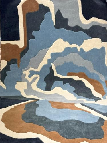 Image of Soft Pure Woolen Modern Collection Tufted Carpet for Living Room,Bedroom'Kitchen and Hall (6 X 8) Feet