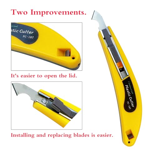 Professional Acrylic Hook Knife with Curved Handle
