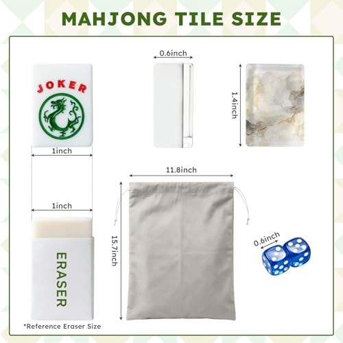 Set de Fichas American Mahjong Acrílicas 166 Piezas con Bolsa miniatura 2