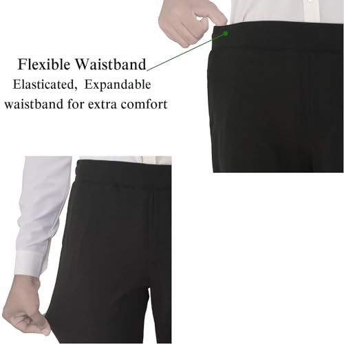 Image of SaintX Men's 4-Way Stretchable Athleisure Pants | Sweat Wicking Fabric | Slim Fit | Active - Sports Wear | Travel, Lounge & Casual Wear | Stylish Back Zipper Pocket | Available in Plus Size (ST06)