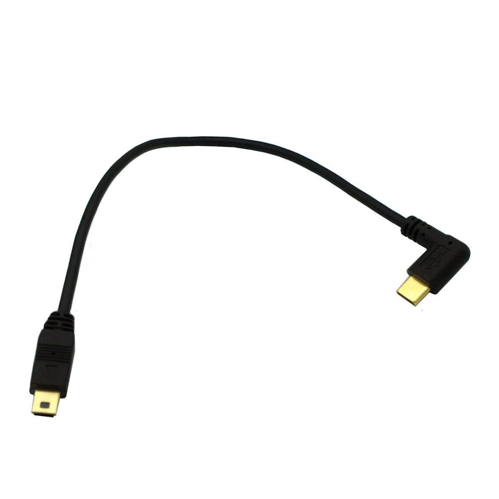 Hisocute USB to Type C Adapter Converter Cable for Camera Phone OTG Cable 90 Degree USB 3.1 Type C Male to USB Transfer Transfer Photos and Videos Adapter Cable