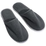 FONDOTIN 6 Paare Einweg Hotel Hausschuhe aus Weichem Korallenfleece Rutschfest Leicht und Bequem für Gäste Spa Reise und Kurzaufenthalte Praktische Gästehausschuhe