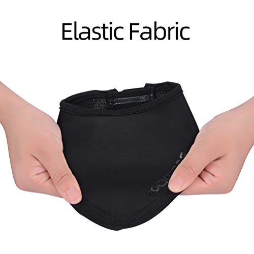 Rockbros Cycling Shoe Covers Toe Covers Winter Toe Warmers Cycling Overshoes Protectors Kevlar Black 1 Pair L/Xl(7-12Us) #TOP3