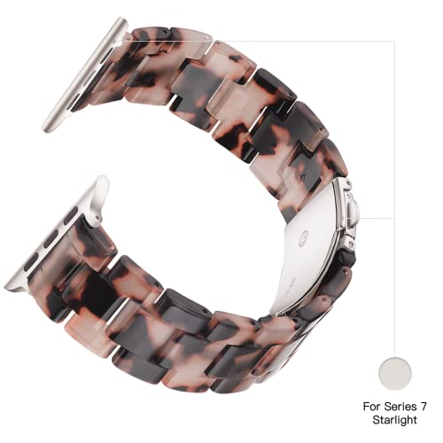 Image of Light House Apple Watch Bands-Fashion Lightweight Resin iWatch Bands for Women Men 38mm /40mm /41mm /42mm(Series 11 10), 49mm /46mm /45mm /44mm /42mm(S 3 2 1), Compatible with Apple Watch Series 11 SE 10 9 8 7 6 5 4 3 Ultra