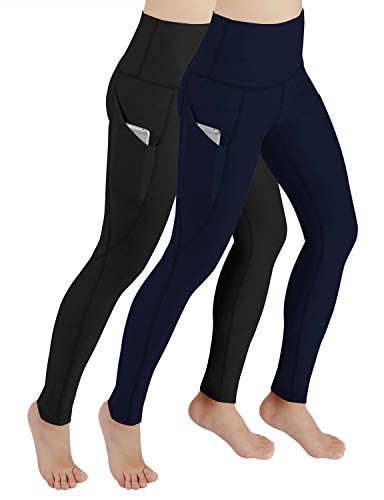 image for ODODOS Women's High Waist Yoga Pants with Pockets,Tummy Control,Workou