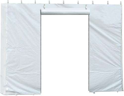 Miniatura 7 de Pared lateral para fiestas y toldos de 7 pies x 10 pies con cremallera, material de vinilo de PVC translúcido, para tiendas de campaña de bodas,